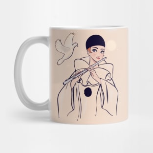 Pierrot  manga version and dove Mug